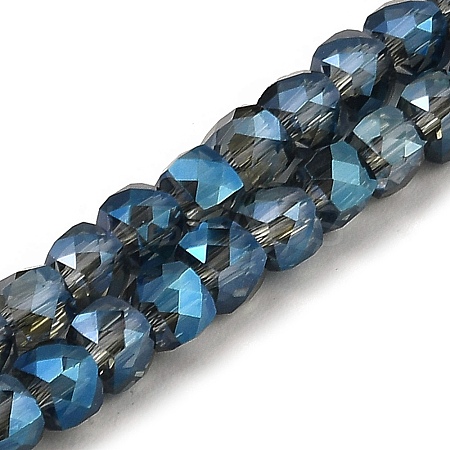 Electroplate Transparent Glass Beads Strands GLAA-C029-03A-06-1