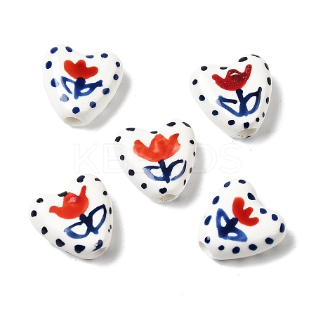 Handmade Porcelain Beads PORC-B007-02C-1