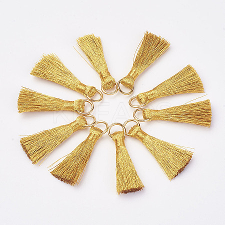 Cannetille Nylon Tassel Pendant Decorations LS-HJEW-G008-A11-1