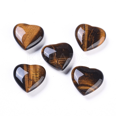 Natural Tiger Eye Heart Love Stone G-L533-56-1