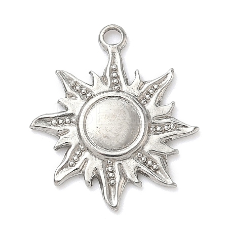 304 Stainless Steel Pendants STAS-K267-14B-P-1