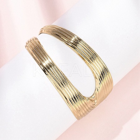 304 Stainless Steel Cuff Bangles for Women LS-BJEW-B150-02G-1