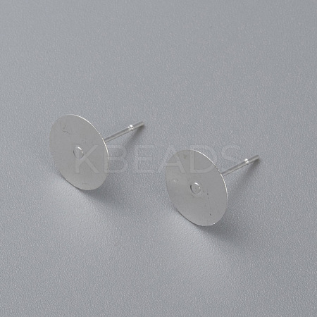 304 Stainless Steel Stud Earring Findings STAS-H436-24S-10mm-1