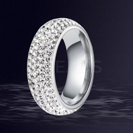 201 Stainless Steel Finger Rings for Women WGAEC69-06-1