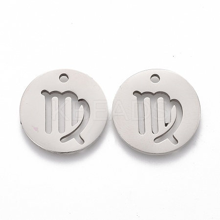 Tarnish Resistant 201 Stainless Steel Pendants STAS-Z001-B-02P-1