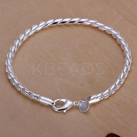 Unisex Brass Curb Chain Bracelets BJEW-BB12573-1