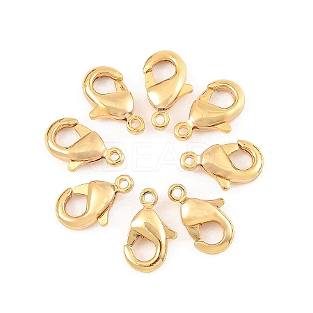 SHEGRACE Brass Lobster Claw Clasps XGR0009G-03G-1