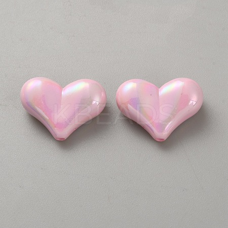 10Pcs Opaque Acrylic Beads LS-SACR-WH0008-020C-1