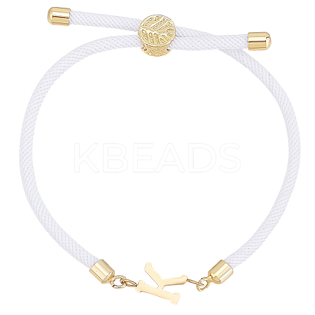 1pc Adjustable Nylon Cord Slider Bracelets for Women BJEW-LP0001-33K-G-1