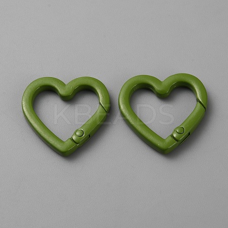Zinc Alloy Spring Gate Rings AJEW-WH0471-106M-1