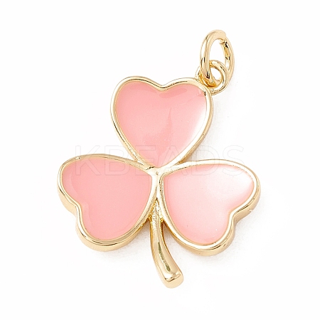 Brass Enamel Pendants KK-P217-03G-01-1