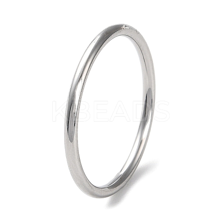 304 Stainless Steel Simple Plain Band Finger Ring for Women Men RJEW-F152-01G-P-1