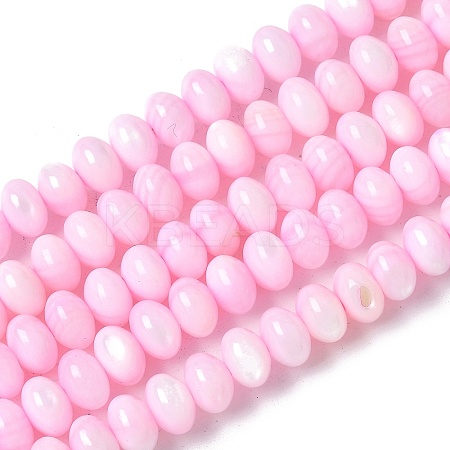 Natural Freshwater Shell Beads Strands SSHEL-C013-07G-1