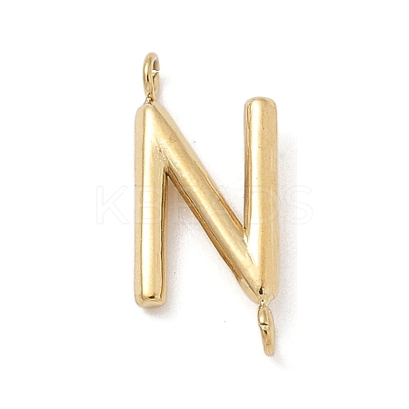 304 Stainless Steel Letter Connector Charms LS-STAS-M108-01G-14-1