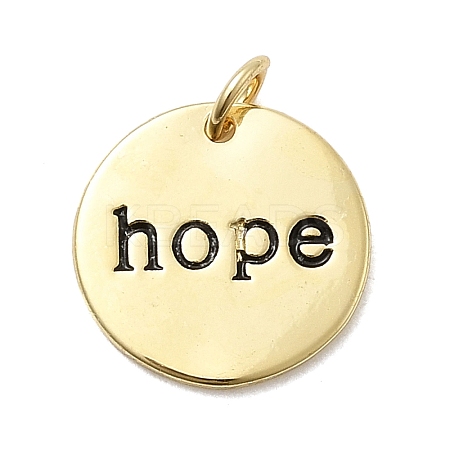 Brass Enamel Pendants KK-P338-18G-02-1