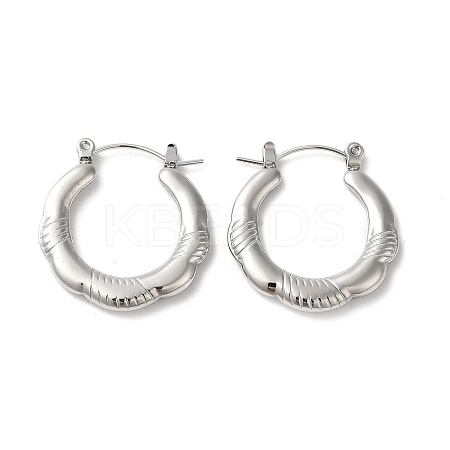 304 Stainless Hoop Earrings for Women EJEW-Z026-38P-1