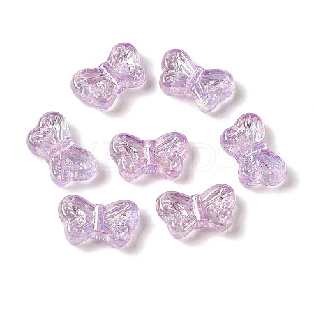 UV Plating Transparent Acrylic Beads LS-OACR-G036-14F-1