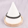 316 Surgical Stainless Steel Cuban Link Chain Bracelets BJEW-C125-12AS-5