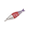 Brass Enamel Pendants KK-P339-08P-01-2