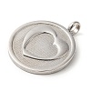 Non-Tarnish 304 Stainless Steel Pendants STAS-C086-06E-P-2