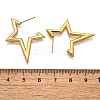 Ion Plating(IP) 304 Stainless Steel Stud Earrings for Women X-STAS-D084-25G-3