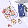12Pcs 6 Styles Transparent Clear Epoxy Resin Pendants RESI-SC0036-60B-7
