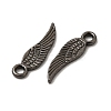 Tibetan Style Alloy Wing Charms LS-TIBEP-3344-B-RS-1