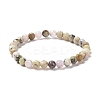 Natural African Opal Beaded Stretch Bracelets BJEW-K233-01A-01-2