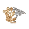 304 Stainless Steel Cuff Rings for Women RJEW-L133-03GP-02-2