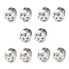304 Stainless Steel Clear Cubic Zirconia Hoop Earrings for Women EJEW-Z076-01P-1