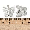 Brass Micro Pave Clear Cubic Zirconia Pendants KK-C109-01P-3
