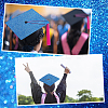 Square EVA Glitter Graduation Cap Topper Stickers DIY-WH20053-05F-4