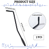 Iron & Plastic Tremolo Arm Whammy Guitar Bar for Electric Guitar Flat Mount Stud Mount FIND-WH20007-47EB-2