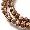 Electroplated Synthetic Non-magnetic Hematite Beads Strands G-C154-A01-01E-3