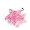 Transparent Resin Pendants RESI-Z016-02D-LG-2
