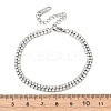 304 Stainless Steel Rhinestone Cup Chain Bracelets BJEW-P376-01P-5