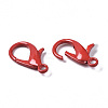 Spray Painted Eco-Friendly Alloy Lobster Claw Clasps PALLOY-T080-06B-NR-5