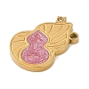 Ion Plating(IP) 304 Stainless Steel Enamel Pendants STAS-M080-07G-2