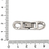 304 Stainless Steel Fold Over Clasps STAS-S185-14P-B-3
