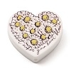 Heart Silicone Focal Beads SIL-Q016-01A-1