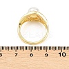 Brass Micro Pave Cubic Zirconia Finger Rings for Women RJEW-D340-02G-06-2