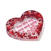Valentine's Day Printed Opaque Acrylic Pendants FIND-D283-11I-2
