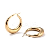 Ion Plating(IP) 304 Stainless Steel Hoop Earrings EJEW-O096-45G-3