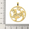 304 Stainless Steel Pendants STAS-M067-05G-3