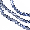 Transparent Electroplate Glass Beads Strands EGLA-A039-T3mm-UA10-3