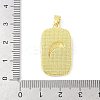 Brass Enamel Pendants KK-Z101-05G-02-3