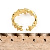 Brass Adjustable Cuff Rings for Women RJEW-H256-16G-5