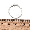 Adjustable Brass Micro Pave Cubic Zirconia Cuff Open Rings CU-CBABA66-05P-5