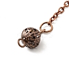 Brass Cable Chain Pointed Dowsing Pendulums HJEW-D004-03-5