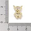 Brass Pave Clear Cubic Zirconia Pendants LS-KK-Z061-18G-01-3
